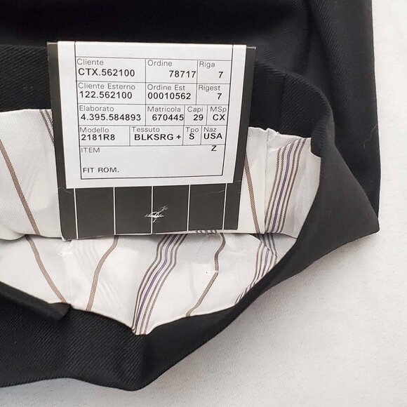 Ermenegildo Zegna Mens One Button Evening Jacket Black Formal Tuxedo Blazer NWT - Picture 8 of 8